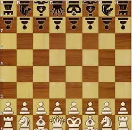 Position des pièces en début de partie aux échecs