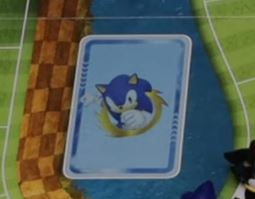 Cacher carte jeu Sonic Super Team