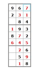 Case libre Sudoku