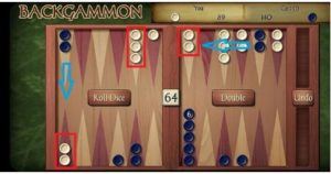 Pion en danger Backgammon